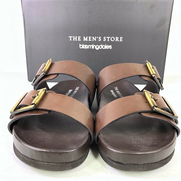 The Mens Store Bloomingdales Brown Devin Sandals Size 8M main image 7